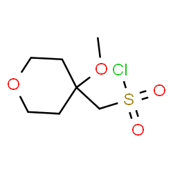 ChemSpider 2D Image | (4-Methoxytetrahydro-2H-pyran-4-yl)methanesulfonyl chloride | C7H13ClO4S