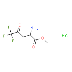 ChemSpider 2D Image | Methyl 5,5,5-trifluoro-4-oxonorvalinate hydrochloride (1:1) | C6H9ClF3NO3