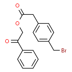 ChemSpider 2D Image | Phenacyl 4-(Bromomethyl)phenylacetate | C17H15BrO3
