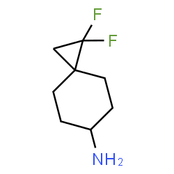 ChemSpider 2D Image | 1,1-Difluorospiro[2.5]octan-6-amine | C8H13F2N