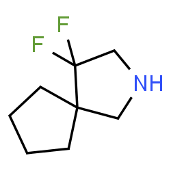 ChemSpider 2D Image | 4,4-Difluoro-2-azaspiro[4.4]nonane | C8H13F2N