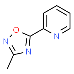 ChemSpider 2D Image | 3-Methyl-5-pyrid-2-yl-1,2,4-oxadiazole | C8H7N3O