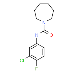 ChemSpider 2D Image | N-(3-Chloro-4-fluorophenyl)-1-azepanecarboxamide | C13H16ClFN2O