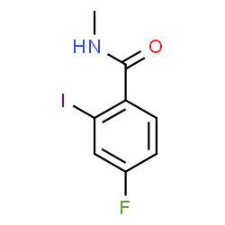 ChemSpider 2D Image | 4-Fluoro-2-iodo-N-methylbenzamide | C8H7FINO