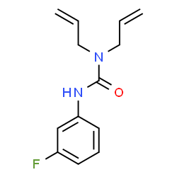 ChemSpider 2D Image | 1,1-Diallyl-3-(3-fluorophenyl)urea | C13H15FN2O
