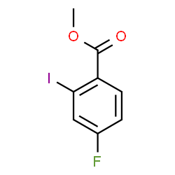 ChemSpider 2D Image | methyl 2-iodo-4-fluorobenzoate | C8H6FIO2