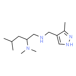 ChemSpider 2D Image | N~2~,N~2~,4-Trimethyl-N~1~-[(3-methyl-1H-pyrazol-4-yl)methyl]-1,2-pentanediamine | C13H26N4