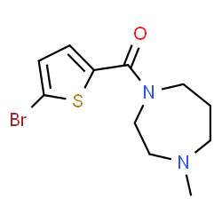 ChemSpider 2D Image | (5-Bromo-2-thienyl)(4-methyl-1,4-diazepan-1-yl)methanone | C11H15BrN2OS