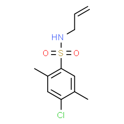 ChemSpider 2D Image | N-Allyl-4-chloro-2,5-dimethylbenzenesulfonamide | C11H14ClNO2S