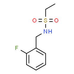 ChemSpider 2D Image | N-(2-Fluorobenzyl)ethanesulfonamide | C9H12FNO2S