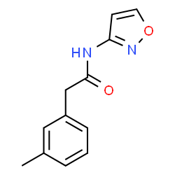 ChemSpider 2D Image | 2-(3-Methylphenyl)-N-(1,2-oxazol-3-yl)acetamide | C12H12N2O2