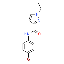 ChemSpider 2D Image | N-(4-Bromophenyl)-1-ethyl-1H-pyrazole-3-carboxamide | C12H12BrN3O