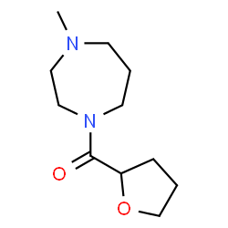 ChemSpider 2D Image | (4-Methyl-1,4-diazepan-1-yl)(tetrahydro-2-furanyl)methanone | C11H20N2O2
