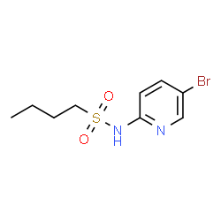 ChemSpider 2D Image | N-(5-Bromo-2-pyridinyl)-1-butanesulfonamide | C9H13BrN2O2S