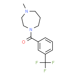 ChemSpider 2D Image | (4-Methyl-1,4-diazepan-1-yl)[3-(trifluoromethyl)phenyl]methanone | C14H17F3N2O