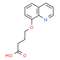 ChemSpider 2D Image | 4-(8-Quinolinyloxy)butanoic acid | C13H13NO3