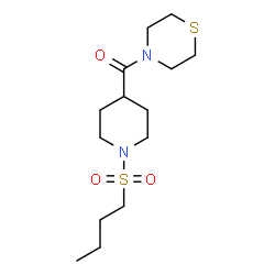 ChemSpider 2D Image | [1-(Butylsulfonyl)-4-piperidinyl](4-thiomorpholinyl)methanone | C14H26N2O3S2