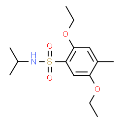 ChemSpider 2D Image | 2,5-Diethoxy-N-isopropyl-4-methylbenzenesulfonamide | C14H23NO4S