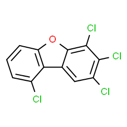 ChemSpider 2D Image | 1,6,7,8-TETRACHLORODIBENZOFURAN | C12H4Cl4O