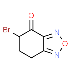 ChemSpider 2D Image | 5-bromo-4-oxo-4,5,6,7-tetrahydrobenzofurazan | C6H5BrN2O2