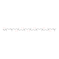 ChemSpider 2D Image | (6E)-3,7,11,15,19,23,27,31,35-Nonamethyl-1,6,34-hexatriacontatriene-3,11,15,19,23,27,31-heptol | C45H86O7
