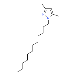ChemSpider 2D Image | 3,5-Dimethyl-1-dodecylpyrazole | C17H32N2