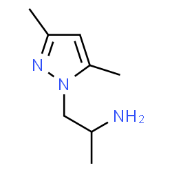ChemSpider 2D Image | 1-(3,5-dimethylpyrazol-1-yl)propan-2-amine | C8H15N3