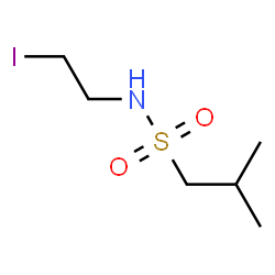 ChemSpider 2D Image | N-(2-Iodoethyl)-2-methyl-1-propanesulfonamide | C6H14INO2S