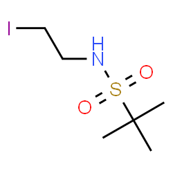 ChemSpider 2D Image | N-(2-Iodoethyl)-2-methyl-2-propanesulfonamide | C6H14INO2S