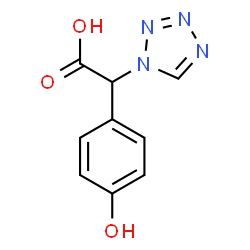 ChemSpider 2D Image | (4-Hydroxyphenyl)(1H-tetrazol-1-yl)acetic acid | C9H8N4O3