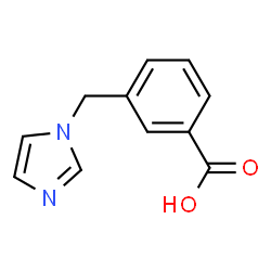 ChemSpider 2D Image | 3-Imidazol-1-ylmethyl-benzoic acid | C11H10N2O2