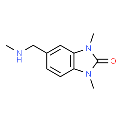 ChemSpider 2D Image | 1,3-Dimethyl-5-[(methylamino)methyl]-1,3-dihydro-2H-benzimidazol-2-one | C11H15N3O