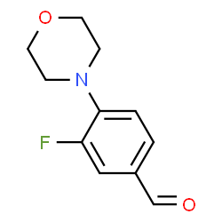 ChemSpider 2D Image | 3-fluoro-4-morpholinobenzaldehyde | C11H12FNO2