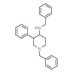 ChemSpider 2D Image | N,1-Dibenzyl-3-phenyl-4-piperidinamine | C25H28N2