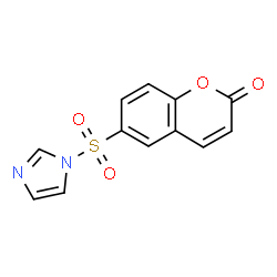 ChemSpider 2D Image | 6-(Imidazole-1-sulfonyl)-chromen-2-one | C12H8N2O4S