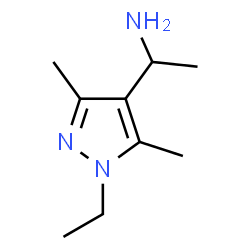 ChemSpider 2D Image | 1-(1-ethyl-3,5-dimethylpyrazol-4-yl)ethanamine | C9H17N3