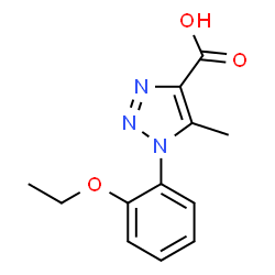 ChemSpider 2D Image | 1-(2-ethoxyphenyl)-5-methyl-1,2,3-triazole-4-carboxylic acid | C12H13N3O3