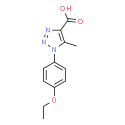 ChemSpider 2D Image | 1-(4-ethoxyphenyl)-5-methyl-1,2,3-triazole-4-carboxylic acid | C12H13N3O3