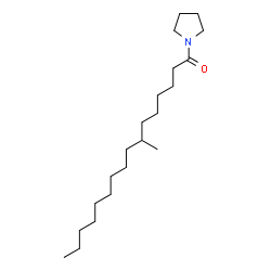 ChemSpider 2D Image | 1-(7-Methylhexadecanoyl)pyrrolidine | C21H41NO