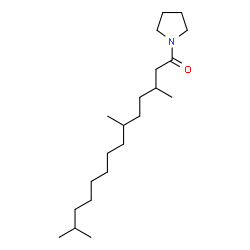 ChemSpider 2D Image | 1-(3,6,13-Trimethyltetradecanoyl)pyrrolidine | C21H41NO