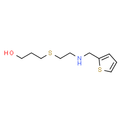 ChemSpider 2D Image | 3-({2-[(2-Thienylmethyl)amino]ethyl}sulfanyl)-1-propanol | C10H17NOS2