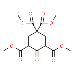 ChemSpider 2D Image | Tetramethyl 4-oxo-1,1,3,5-cyclohexanetetracarboxylate | C14H18O9