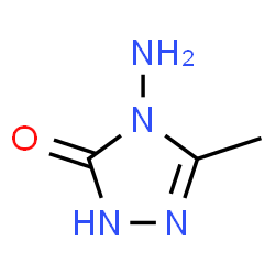 ChemSpider 2D Image | 4-Amino-5-methyl-2,4-dihydro-3H-1,2,4-triazol-3-one | C3H6N4O
