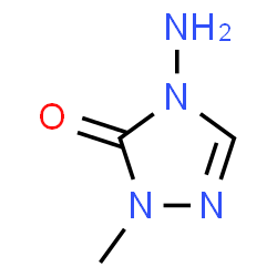 ChemSpider 2D Image | 4-Amino-2-methyl-2,4-dihydro-3H-1,2,4-triazol-3-one | C3H6N4O