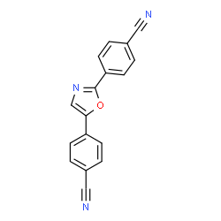 ChemSpider 2D Image | 4,4'-(1,3-Oxazole-2,5-diyl)dibenzonitrile | C17H9N3O
