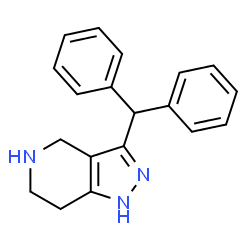 ChemSpider 2D Image | 3-(diphenylmethyl)-1H,4H,5H,6H,7H-pyrazolo[4,3-c]pyridine | C19H19N3