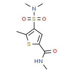 ChemSpider 2D Image | 4-(Dimethylsulfamoyl)-N,5-dimethyl-2-thiophenecarboxamide | C9H14N2O3S2