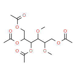 ChemSpider 2D Image | 1,2,3,6-Tetra-O-acetyl-4,5-di-O-methylhexitol | C16H26O10