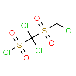 ChemSpider 2D Image | Chloromethanesulfonyl-dichloromethanesulfonyl chloride | C2H2Cl4O4S2