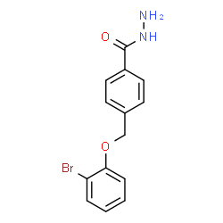 ChemSpider 2D Image | 4-[(2-Bromophenoxy)methyl]benzohydrazide | C14H13BrN2O2